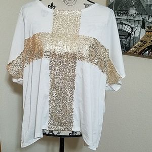 White Shirt With Sequins